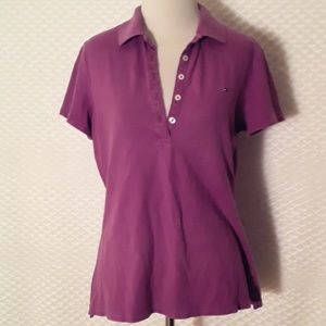 Tommy Hilfiger Purple Polo Shirt